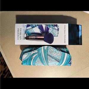 Guerlain Powder Brush with Blue and Purple Case